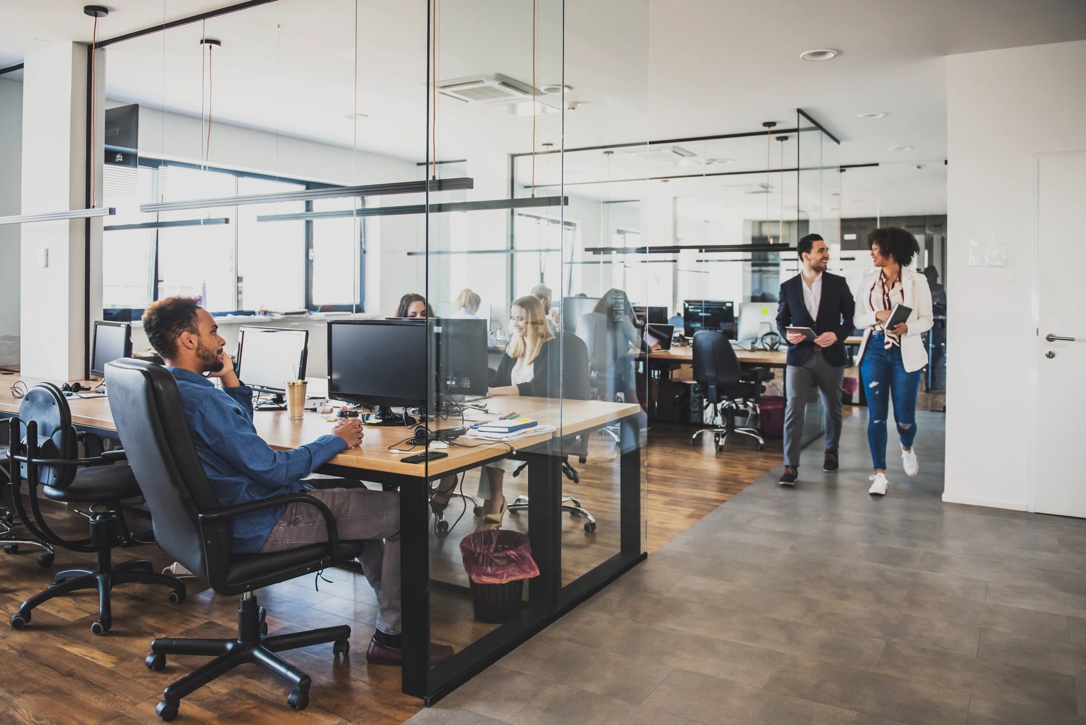 modern marketing technology team office