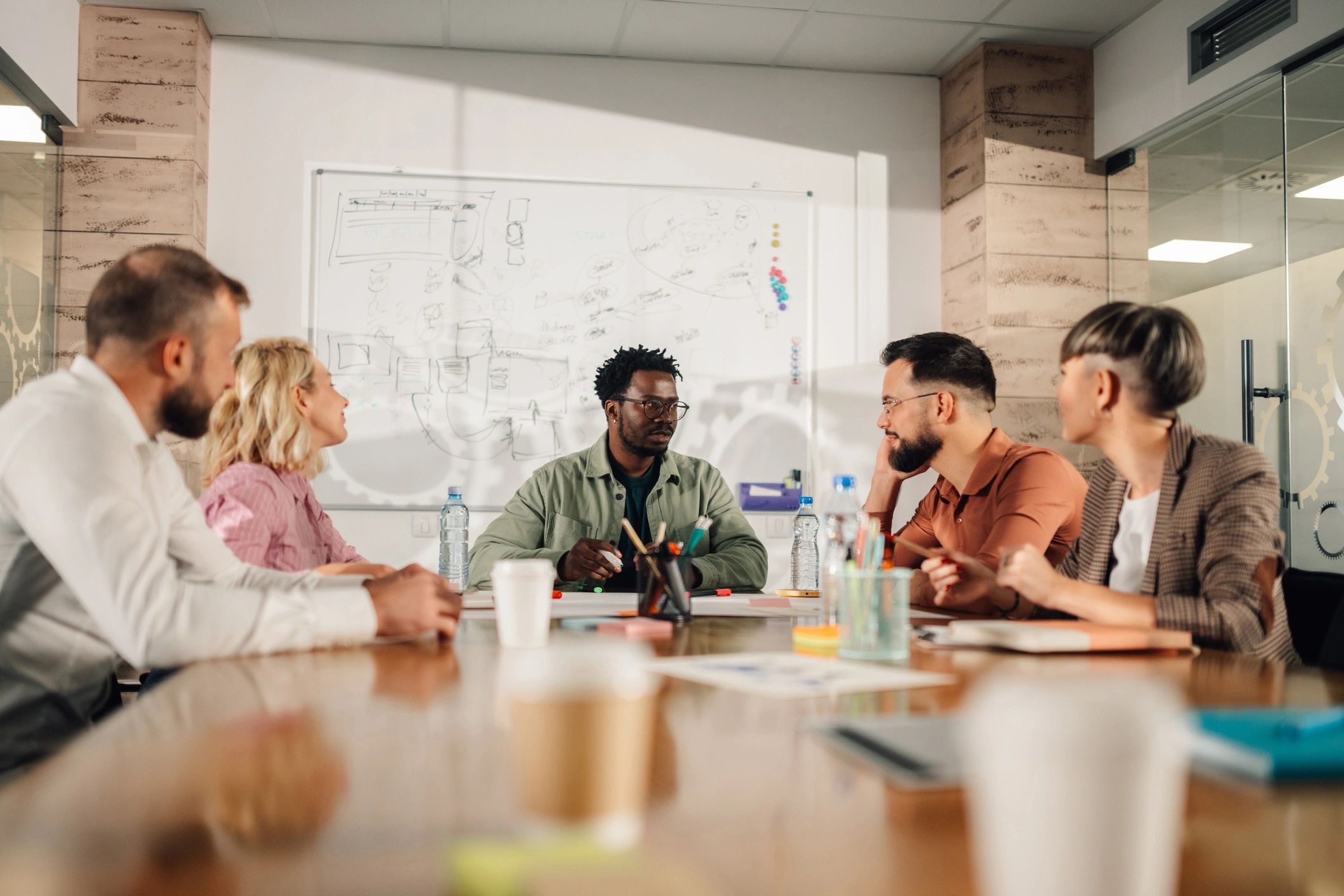 diverse professional marketing team